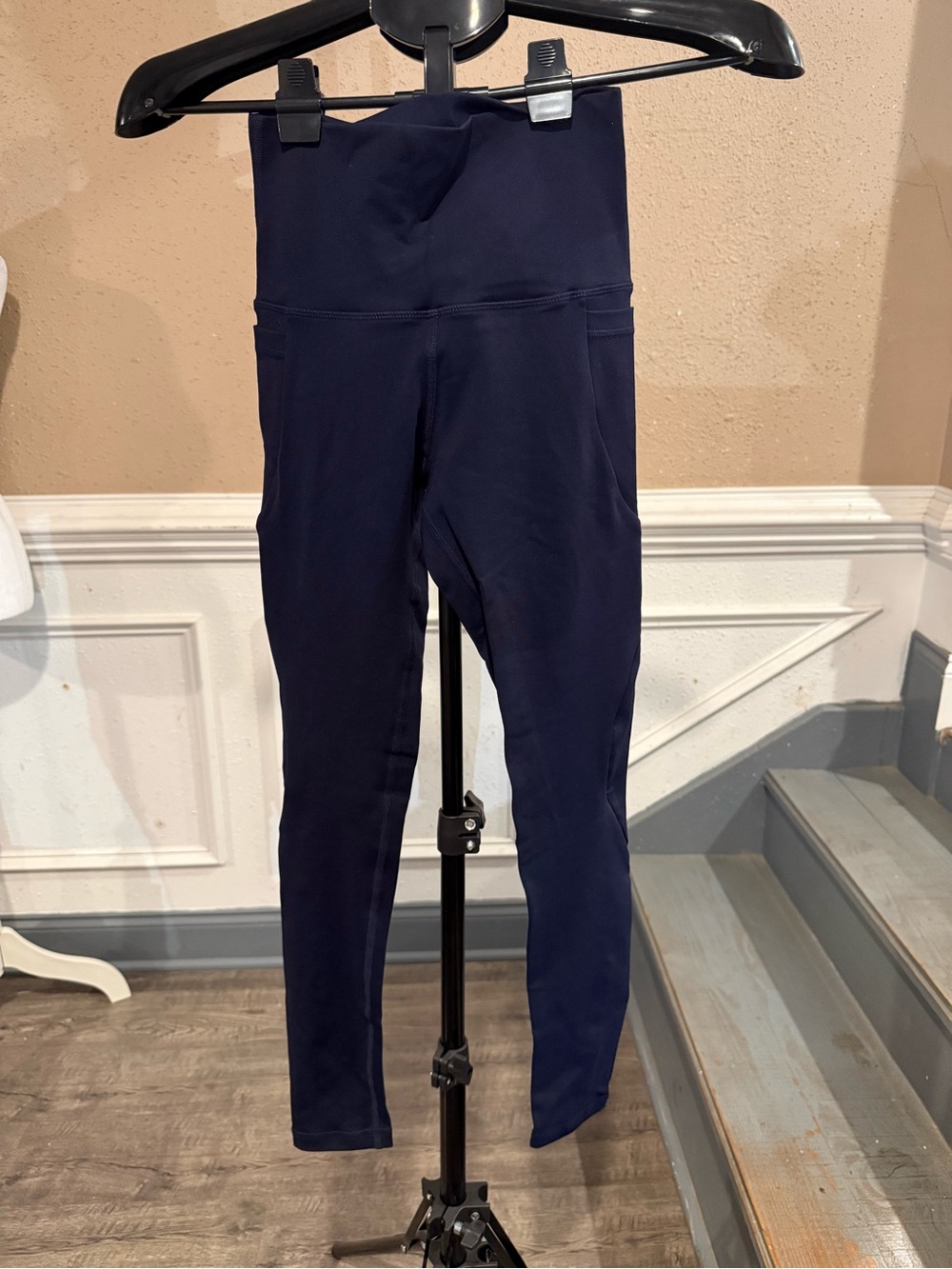 Colombian Navy High Waist Leggings